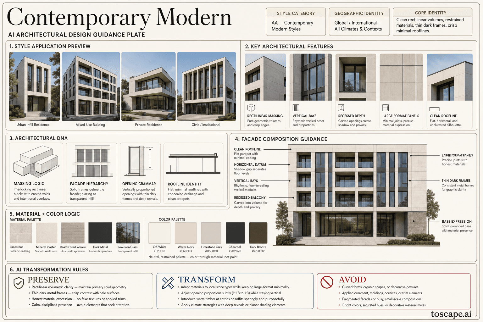 Contemporary Modern hero plate - Global / International - adaptable to any climate zone and urban context, with particular...