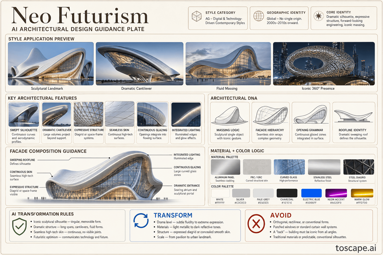 Neo Futurism hero plate - Global - Neo Futurism has no single geographic origin.