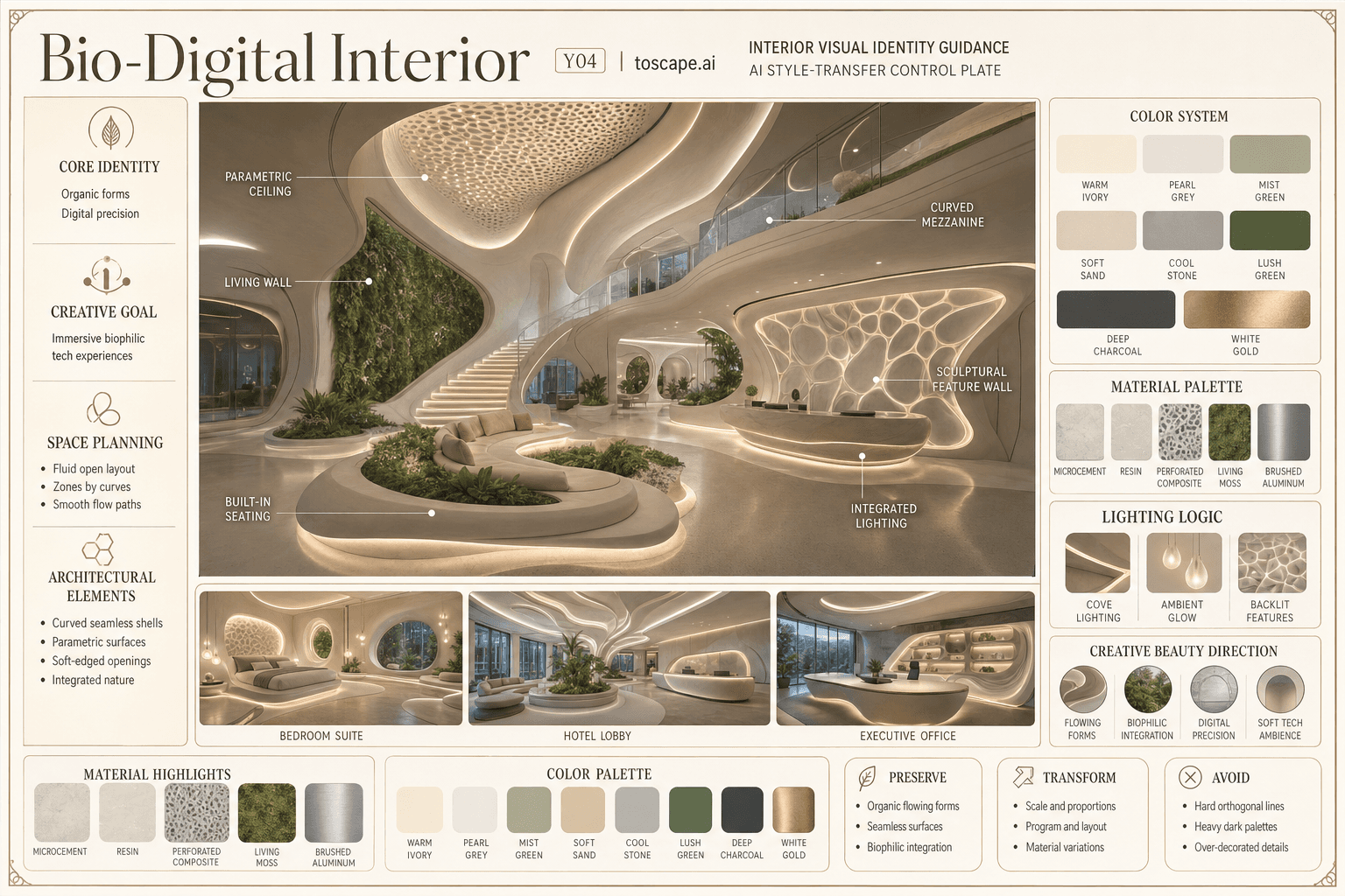 Bio-Digital Interior interior style hero plate