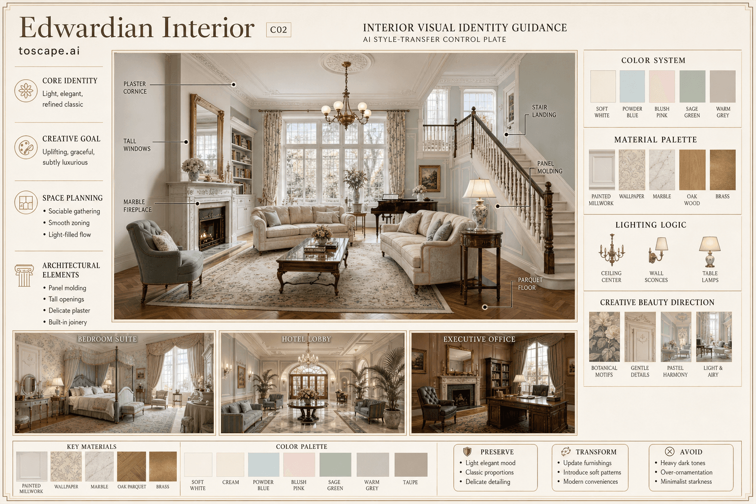 Edwardian Interior interior style hero plate