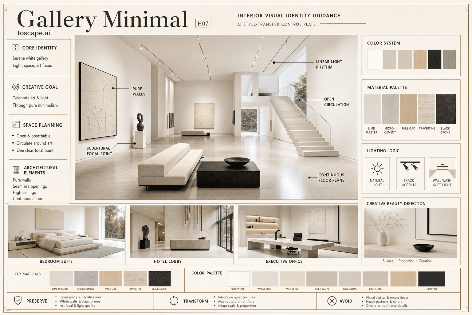 Gallery Minimal interior style hero plate