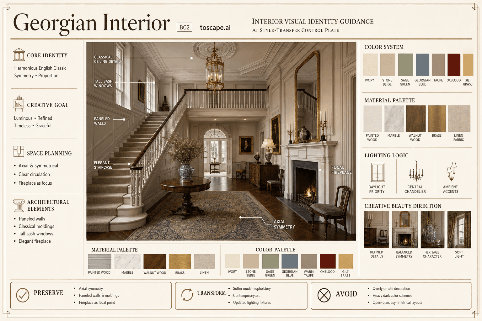 Georgian Interior interior style hero plate
