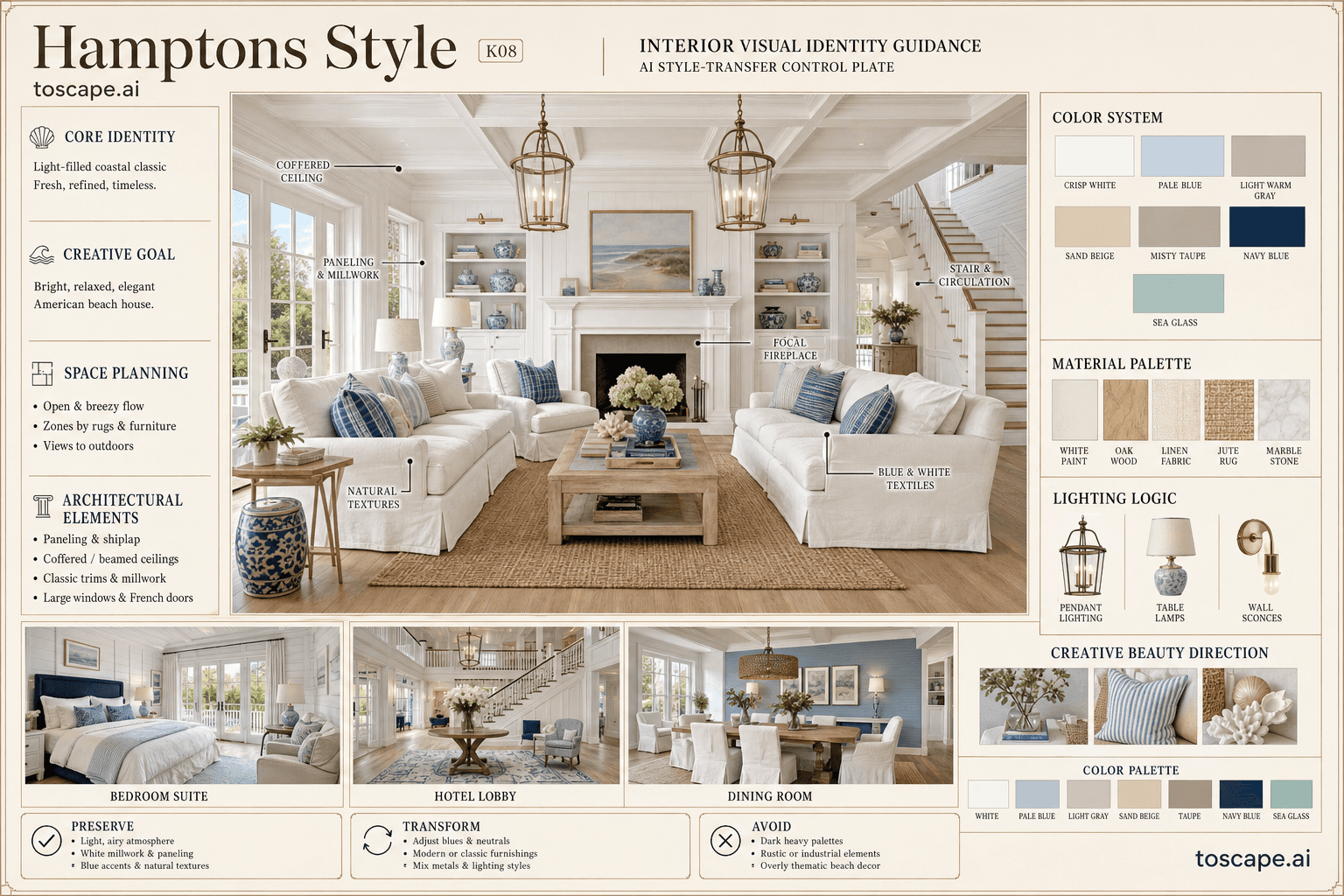 Hamptons Style interior style hero plate