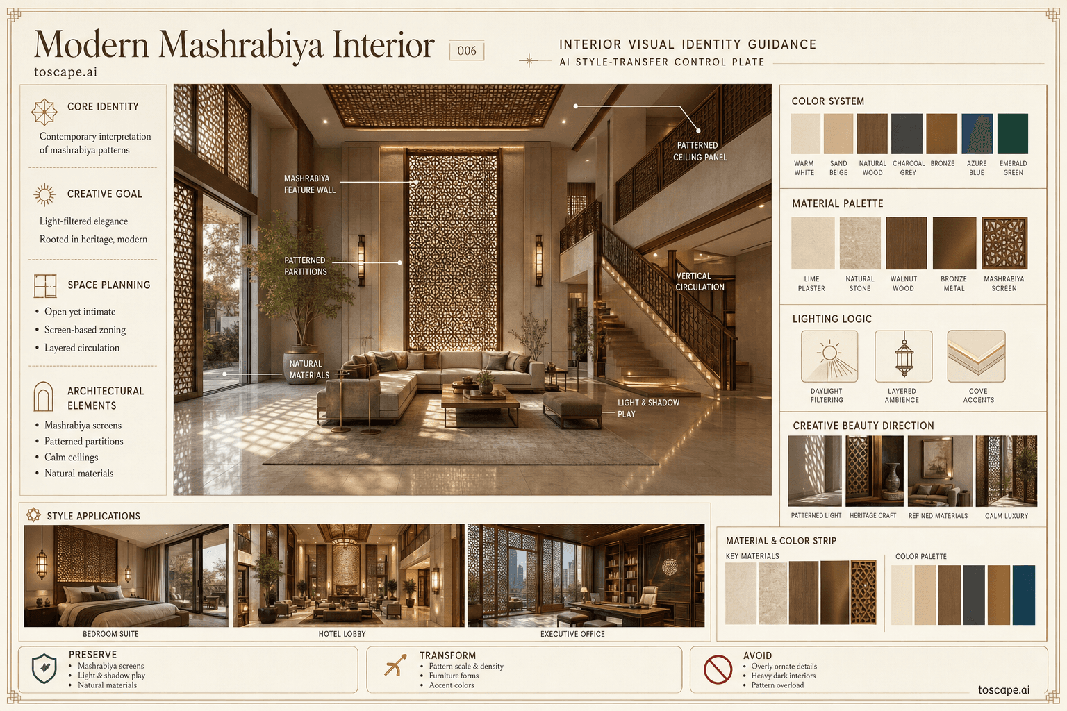 Modern Mashrabiya Interior interior style hero plate