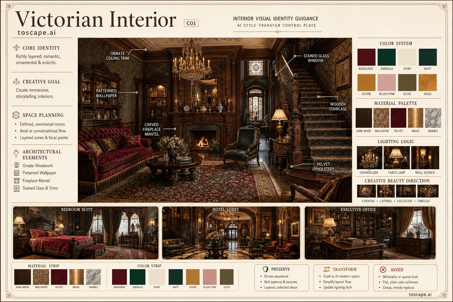 Victorian Interior interior style hero plate
