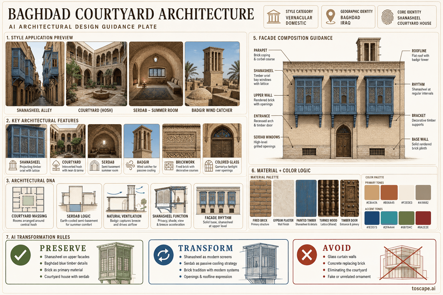 Baghdad Courtyard hero plate — Iraq