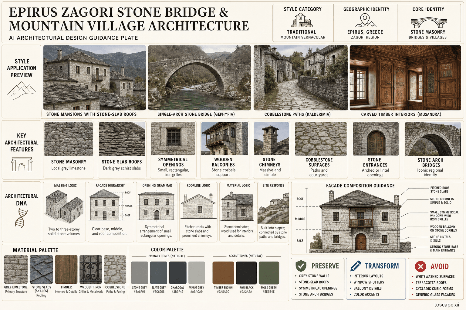 Epirus Zagori Stone Bridge & Mountain Village hero plate — Greece