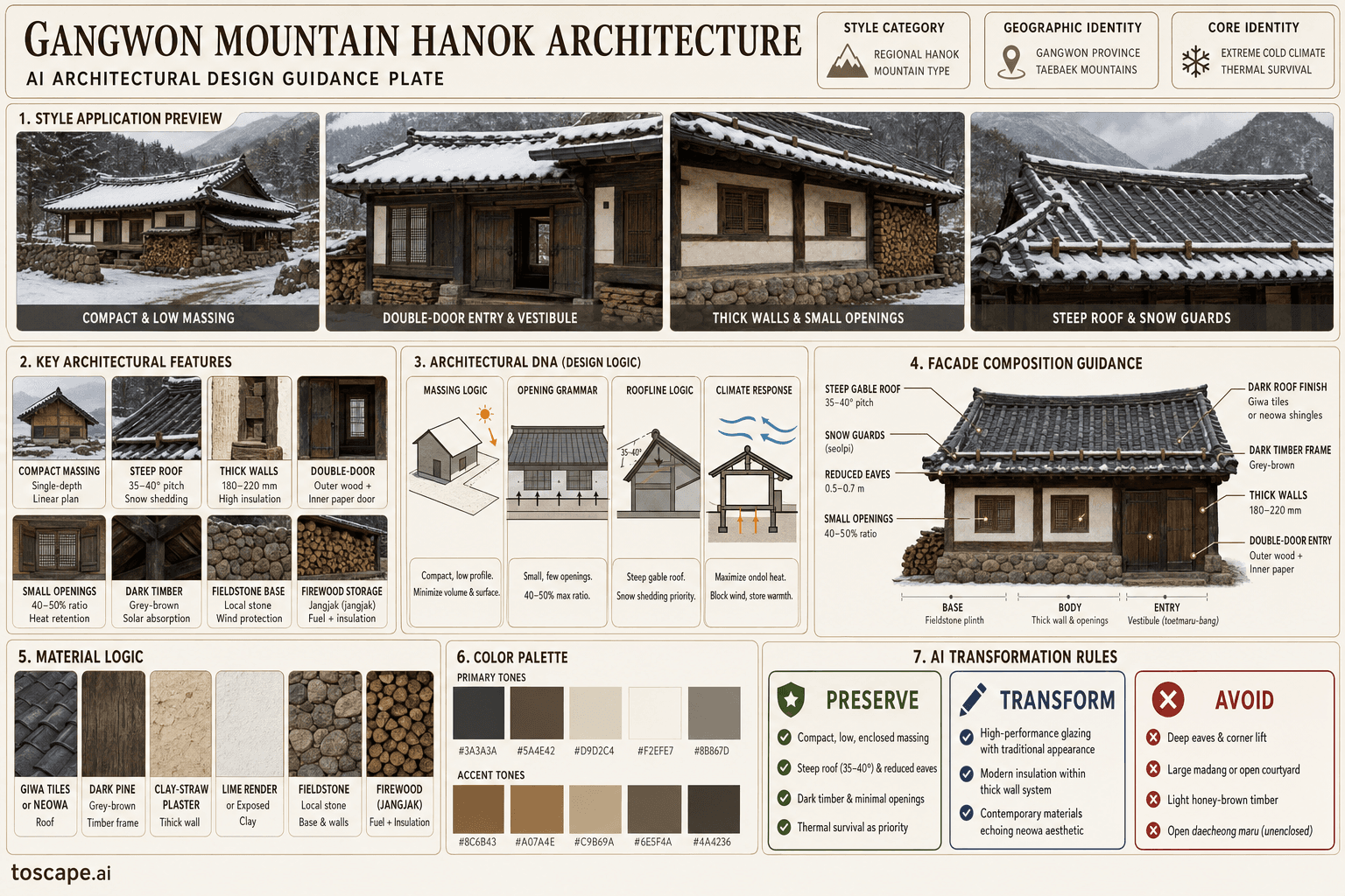 Gangwon Mountain Hanok hero plate — South Korea