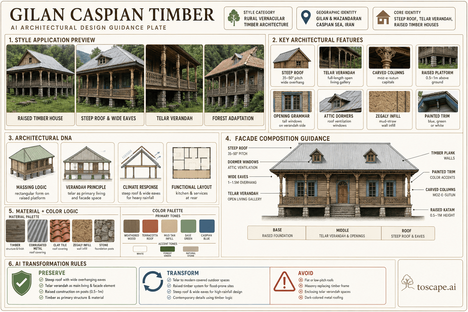 Gilan Caspian Timber hero plate — Iran