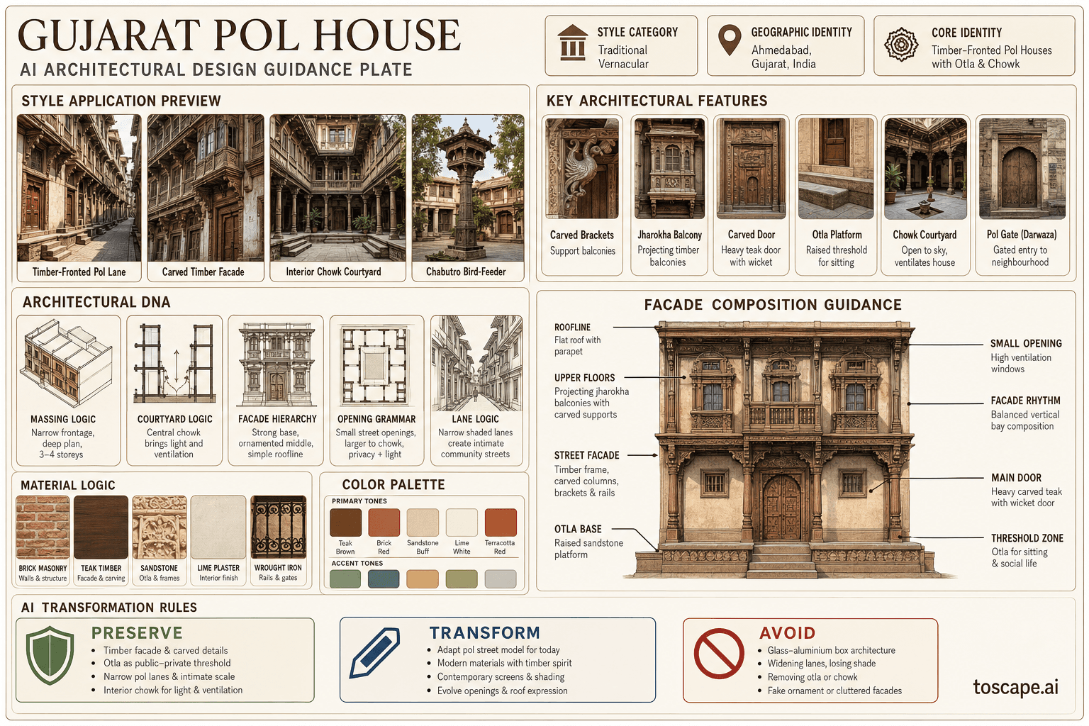 Gujarat Pol House hero plate — India