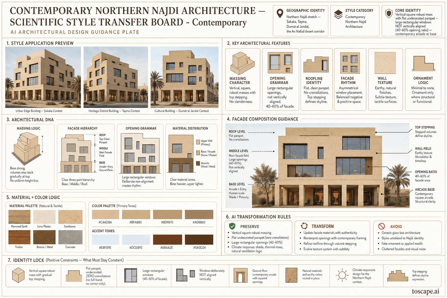 Northern Najdi Contemporary hero plate — Saudi Arabia