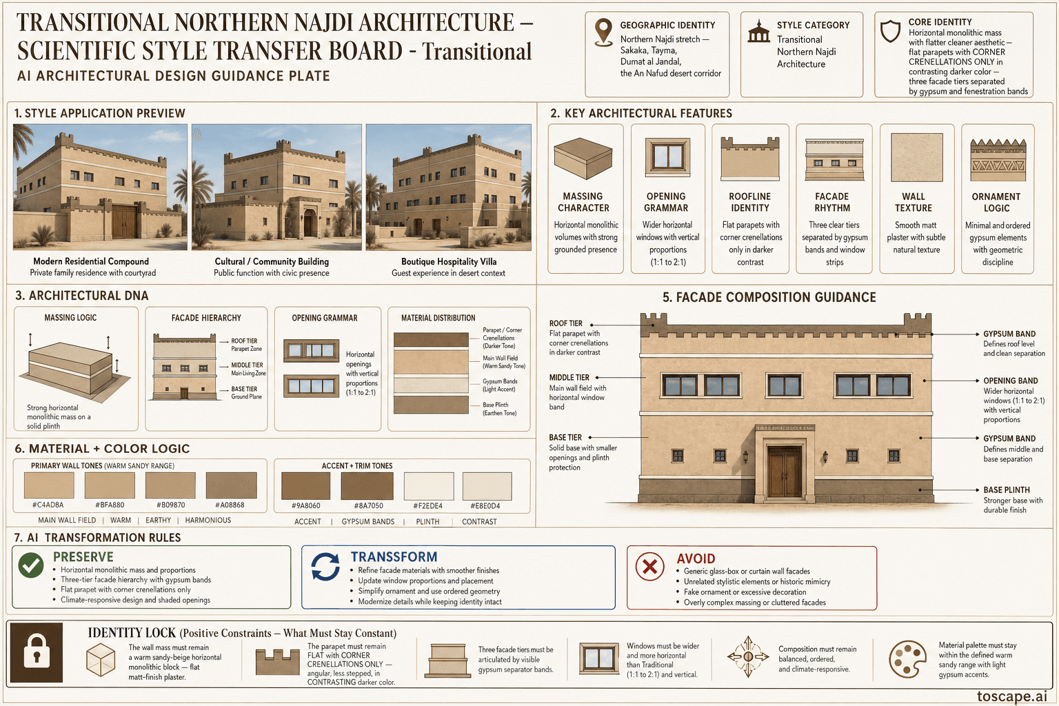 Northern Najdi Transitional hero plate — Saudi Arabia