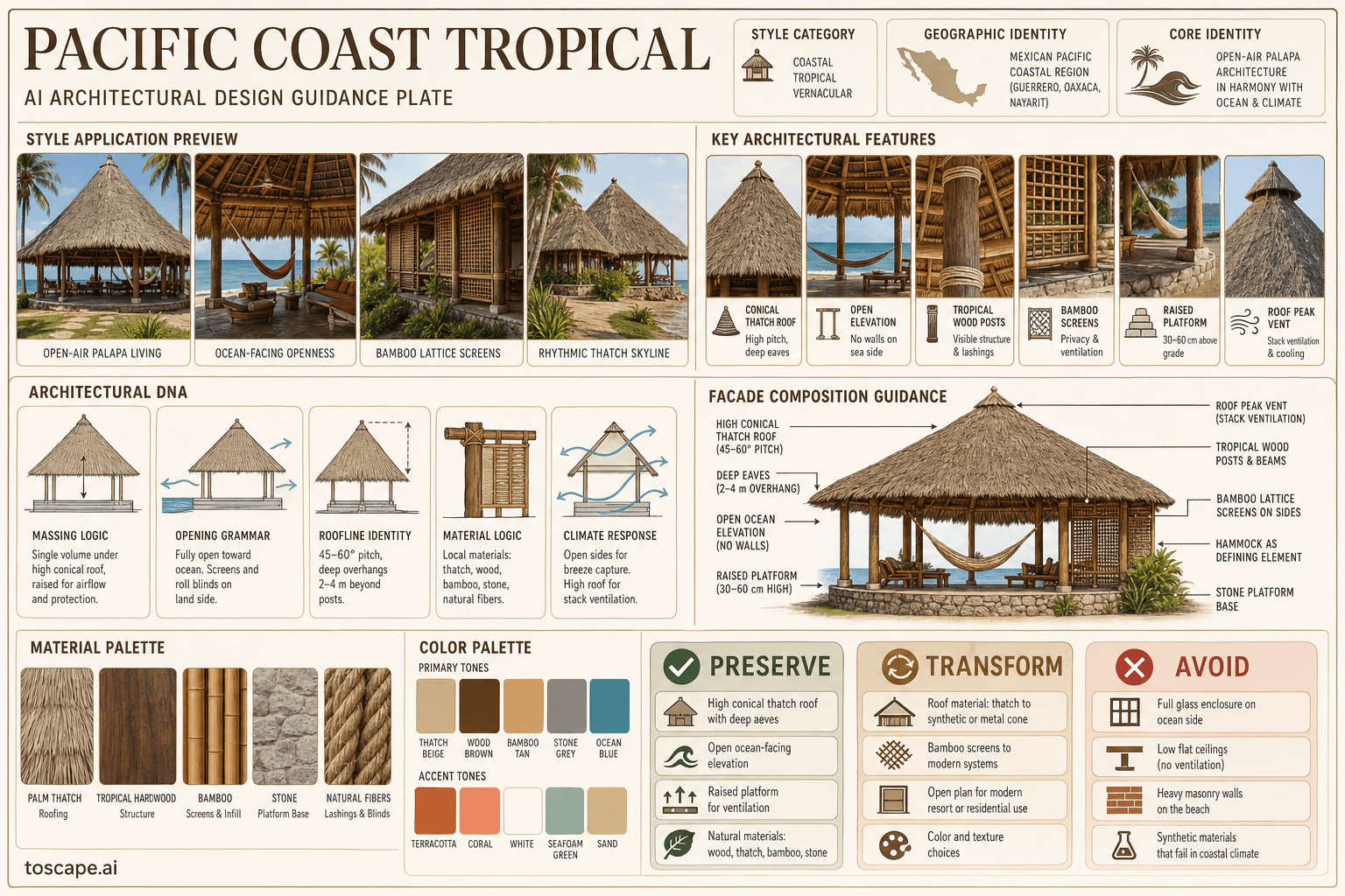 Pacific Coast Tropical hero plate — Mexico