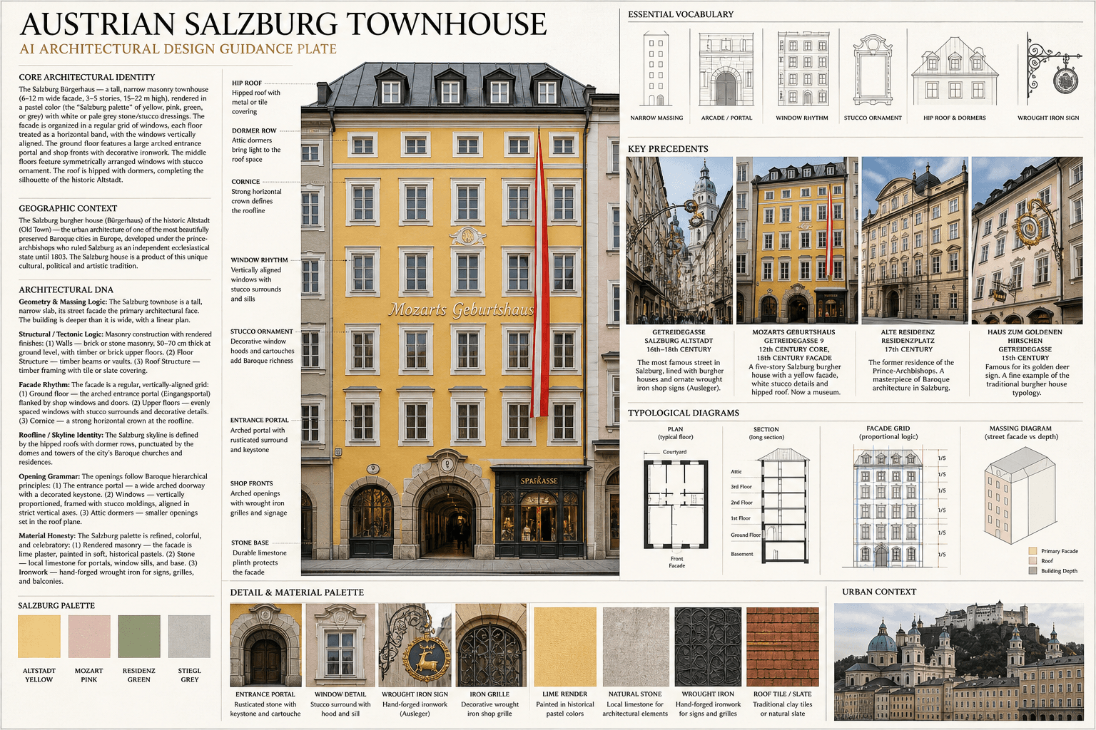 Austrian Salzburg Townhouse hero plate — Austria