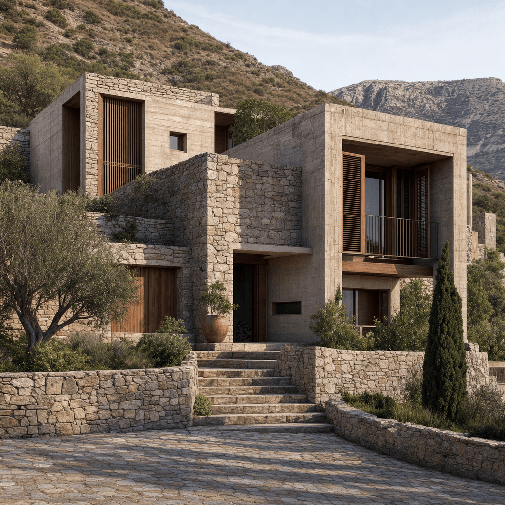 Critical Regionalism architectural style - Place-specific - each project responds uniquely to its local topography, climate,...