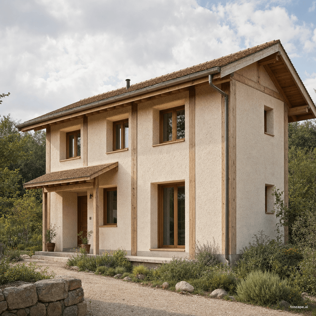 HEMPCRETE / BIO-COMPOSITE ARCHITECTURE architectural style - France (1980s), UK/EU (2000s-present), North America (2010s-present); Core identity:...
