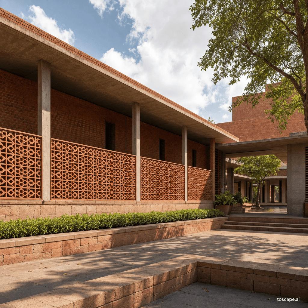 INDIAN CONTEMPORARY ARCHITECTURE architectural style - India (post-1947 independence, accelerating 1960s-present)