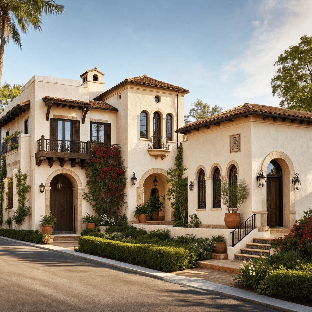 Mediterranean Revival architectural style - Mediterranean-influenced regions - coastal California, Florida, Texas, and similar...