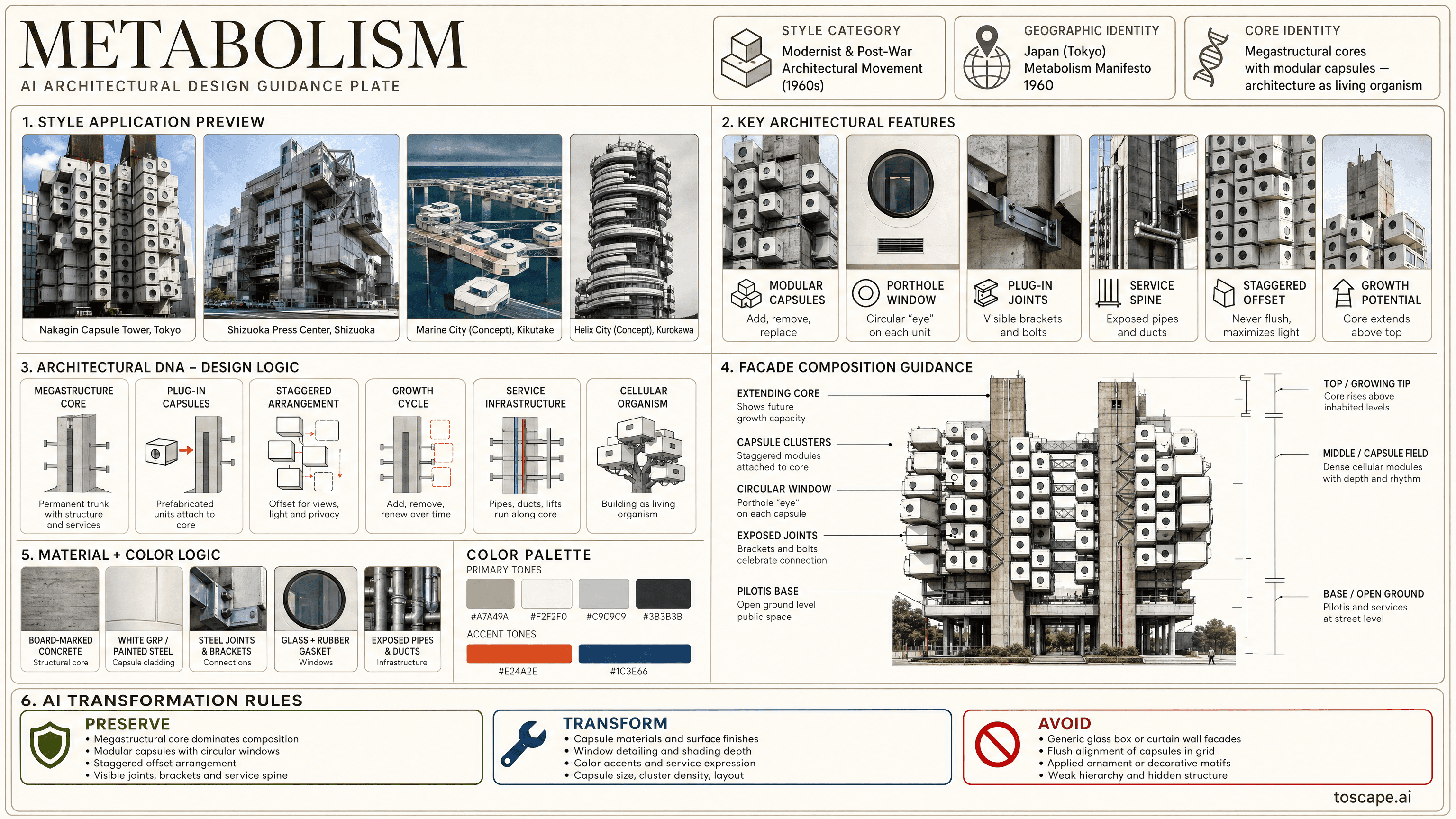 METABOLISM hero plate - Japan (Metabolism 1960 manifesto, Tokyo)