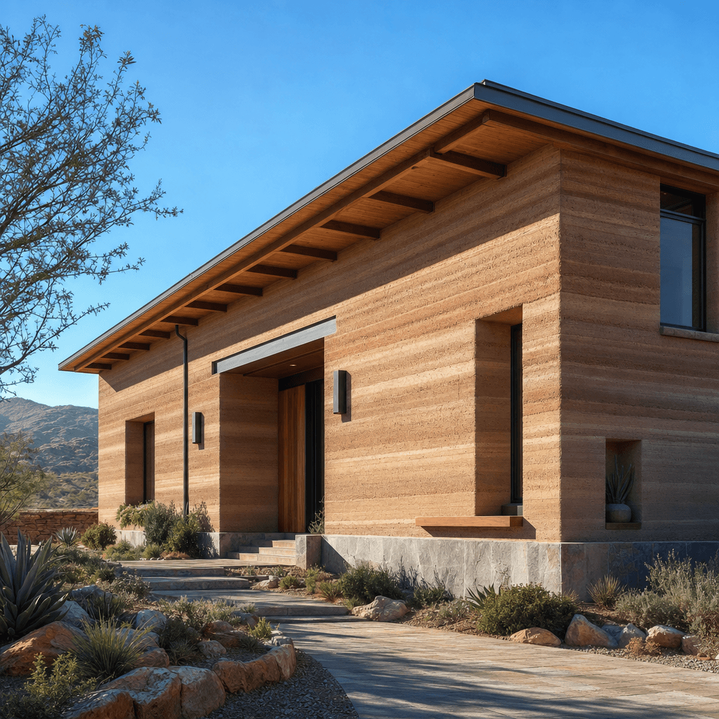Rammed Earth / Earth Architecture architectural style - Global - practiced on every inhabited continent for millennia.
