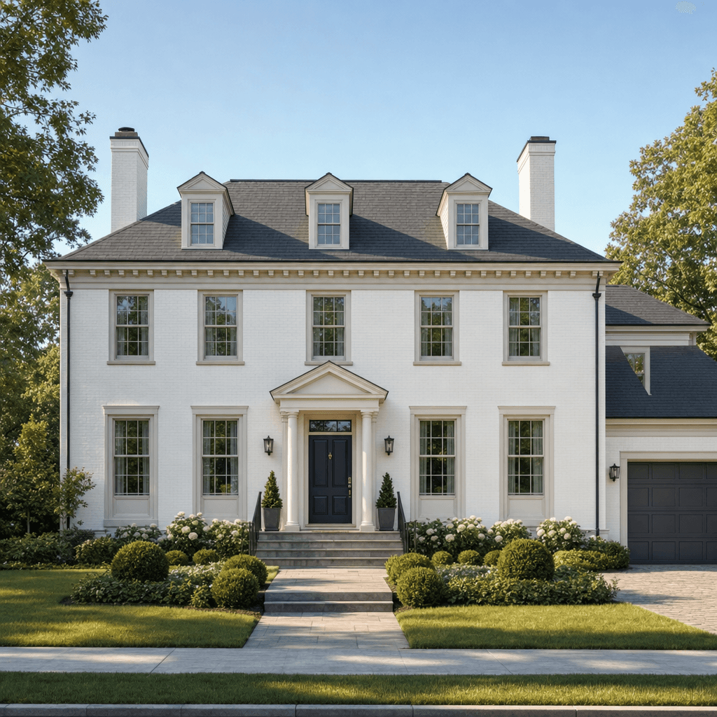 Simplified Classical architectural style - Western architectural tradition - primarily Anglo-American contexts.