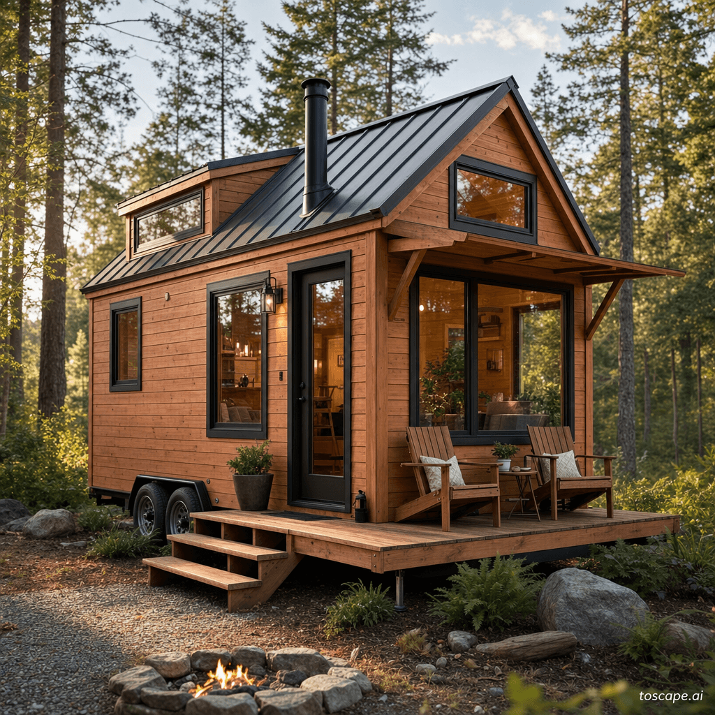 TINY HOUSE MOVEMENT / MICRO-ARCHITECTURE architectural style - United States (1990s-present, accelerating post-2008); Core identity: Dwelling under 400...
