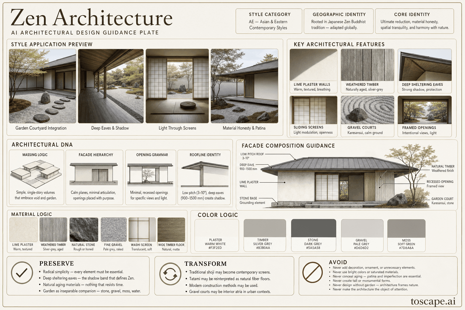 Zen Architecture hero plate - Rooted in Japanese Zen Buddhist tradition - adapted globally as an architectural philosop...