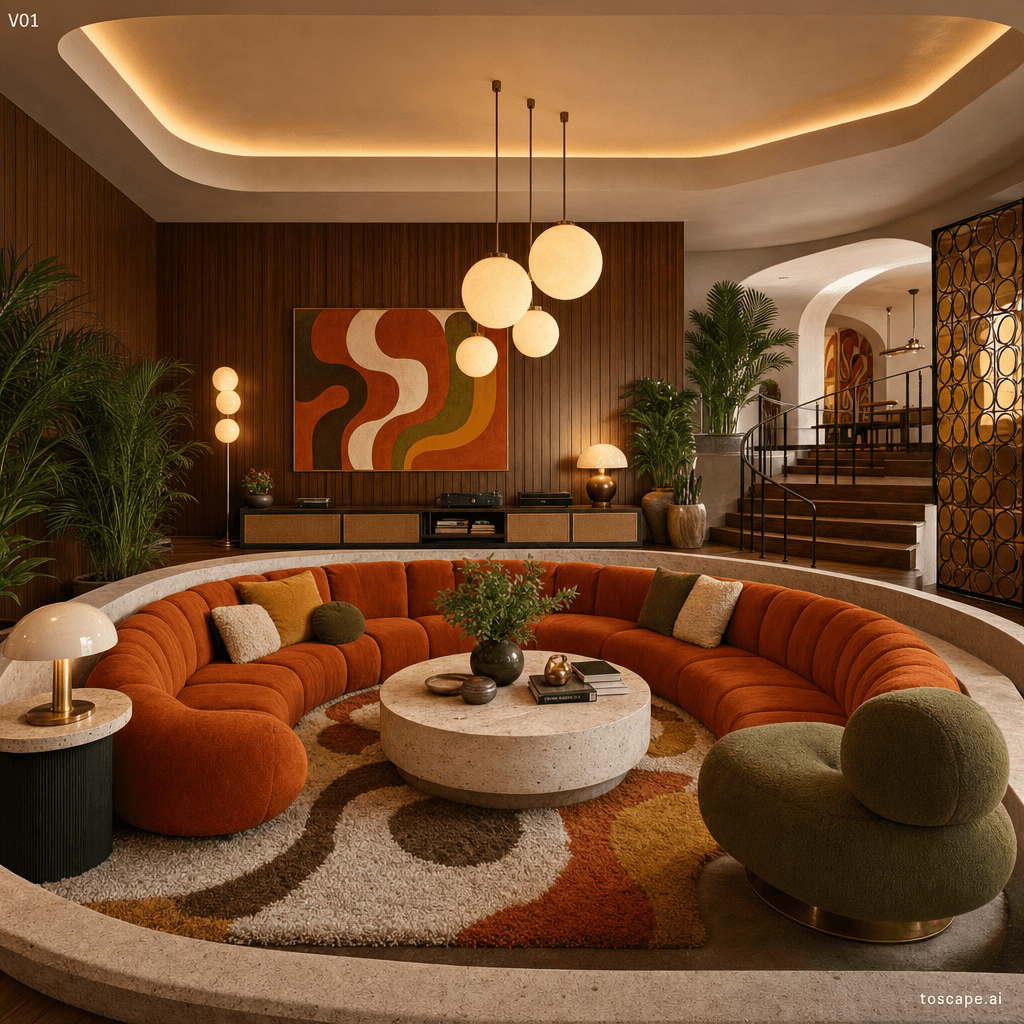 70s Revival interior style reference