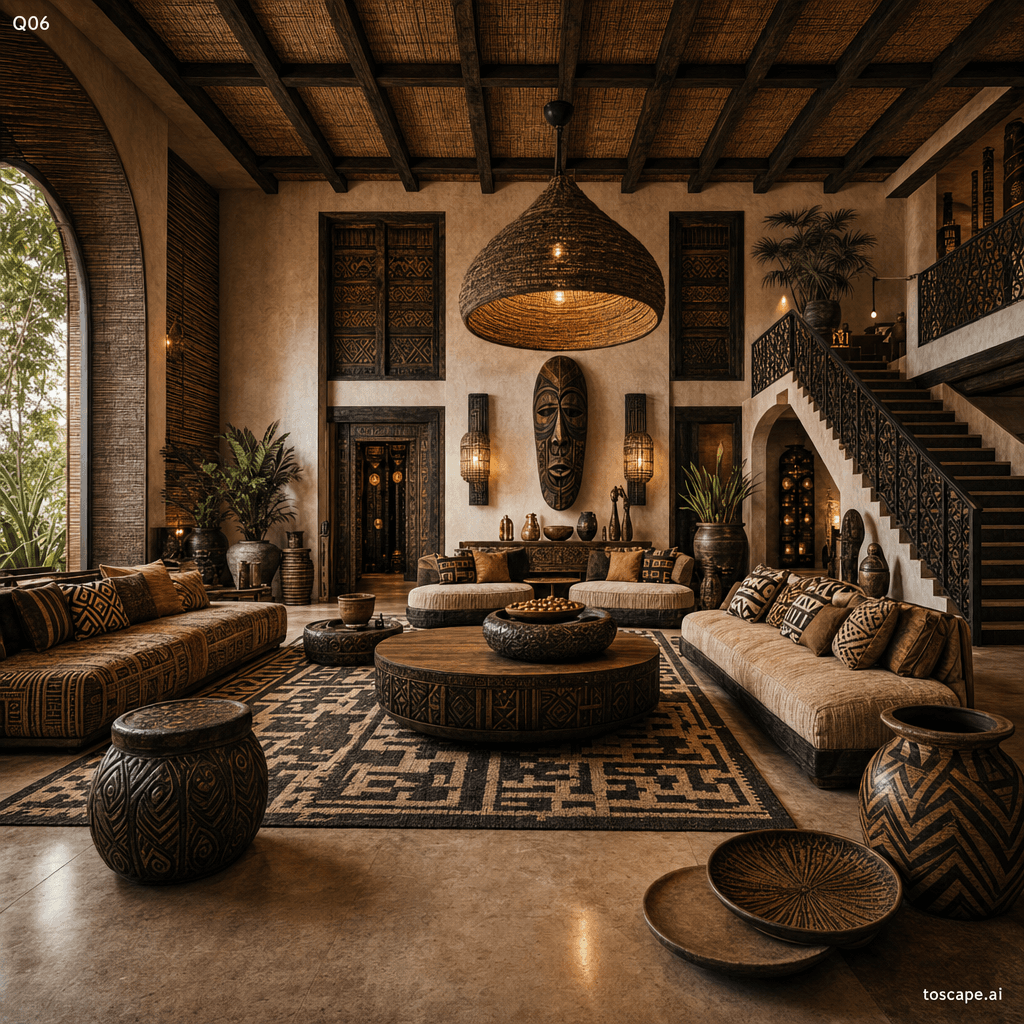 African Tribal interior style reference