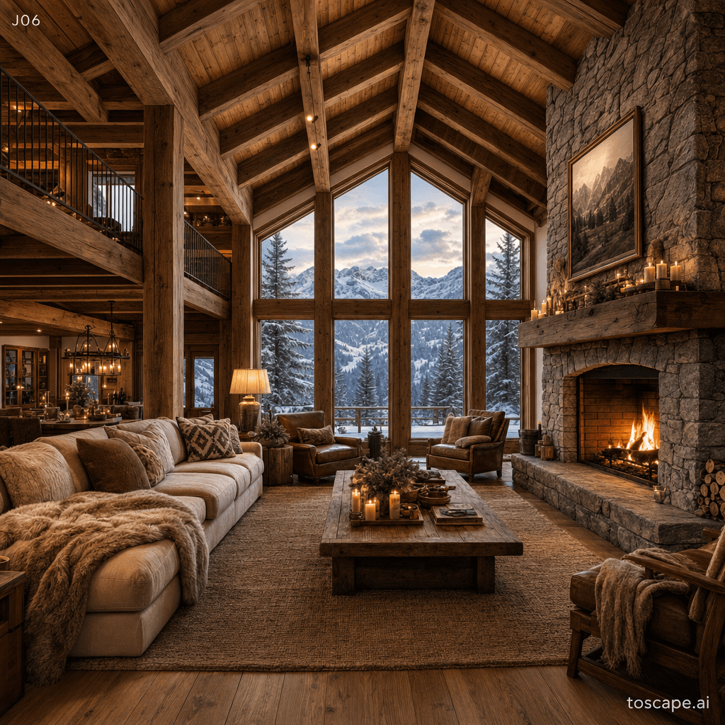 Alpine Chalet interior style reference