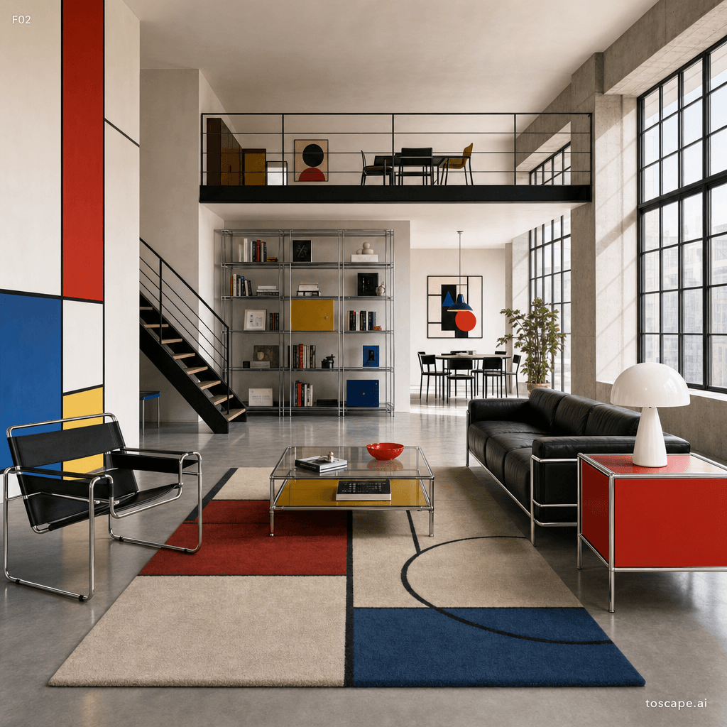 Bauhaus interior style reference