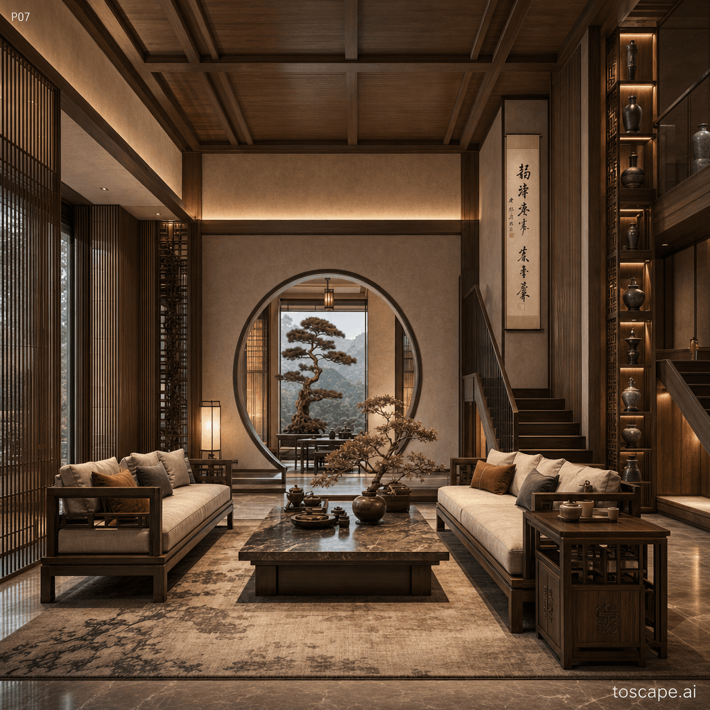 Chinese Contemporary interior style reference