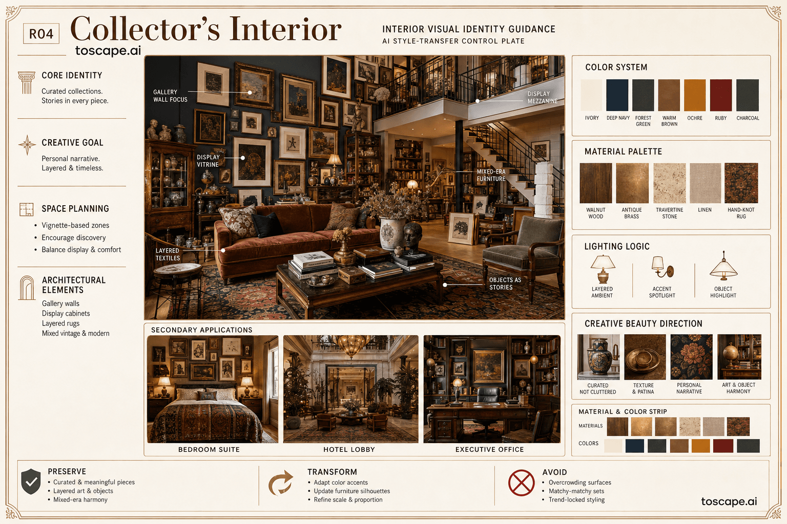 Collector's Interior interior style hero plate