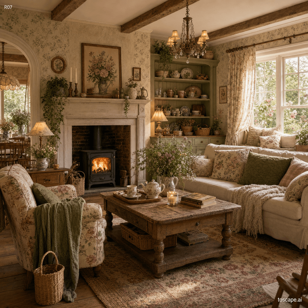 Cottagecore interior style reference