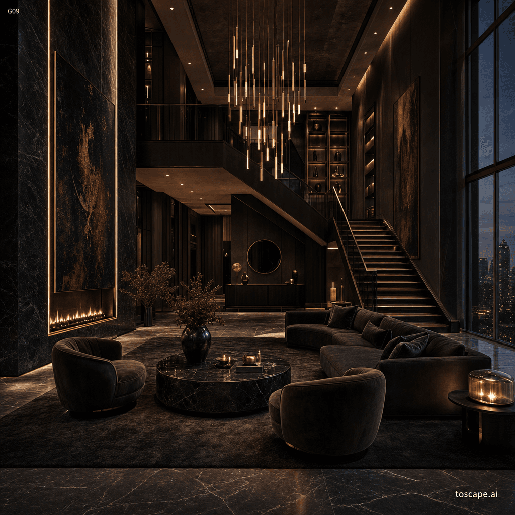 Dark Luxury interior style reference