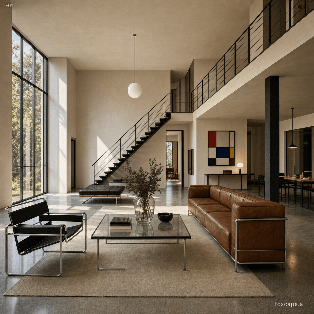 Early Modernist interior style reference