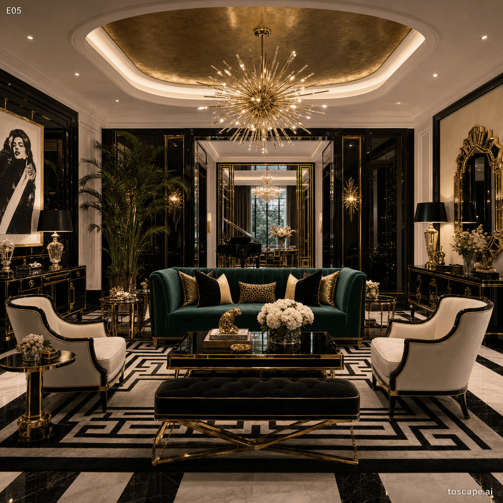 Hollywood Regency interior style reference