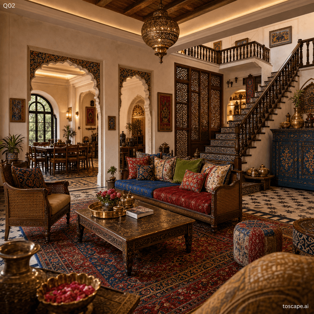 Indian Ethnic interior style reference