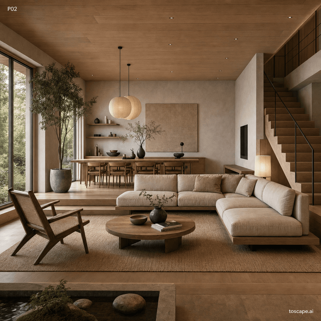Japandi interior style reference