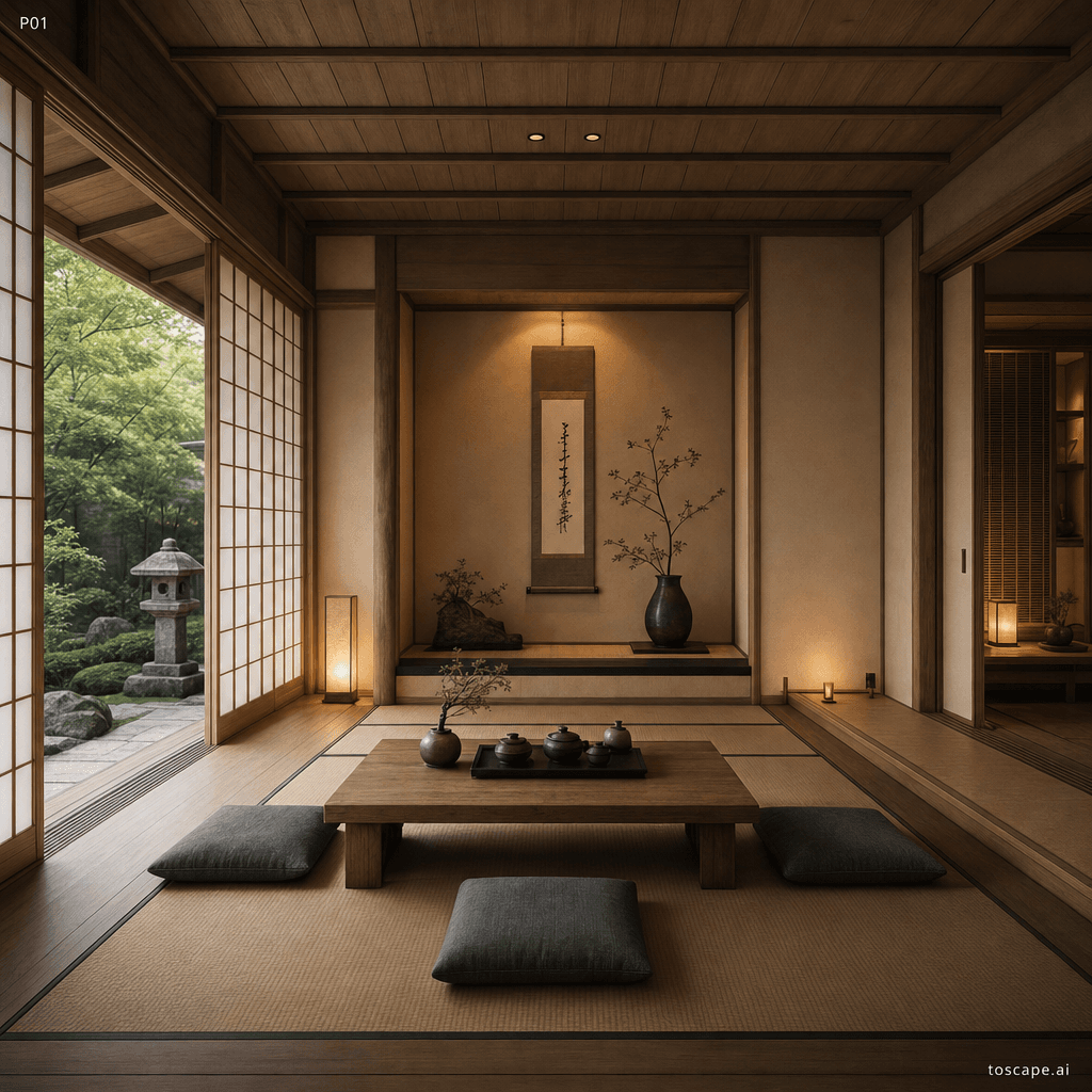 Japanese Zen interior style reference