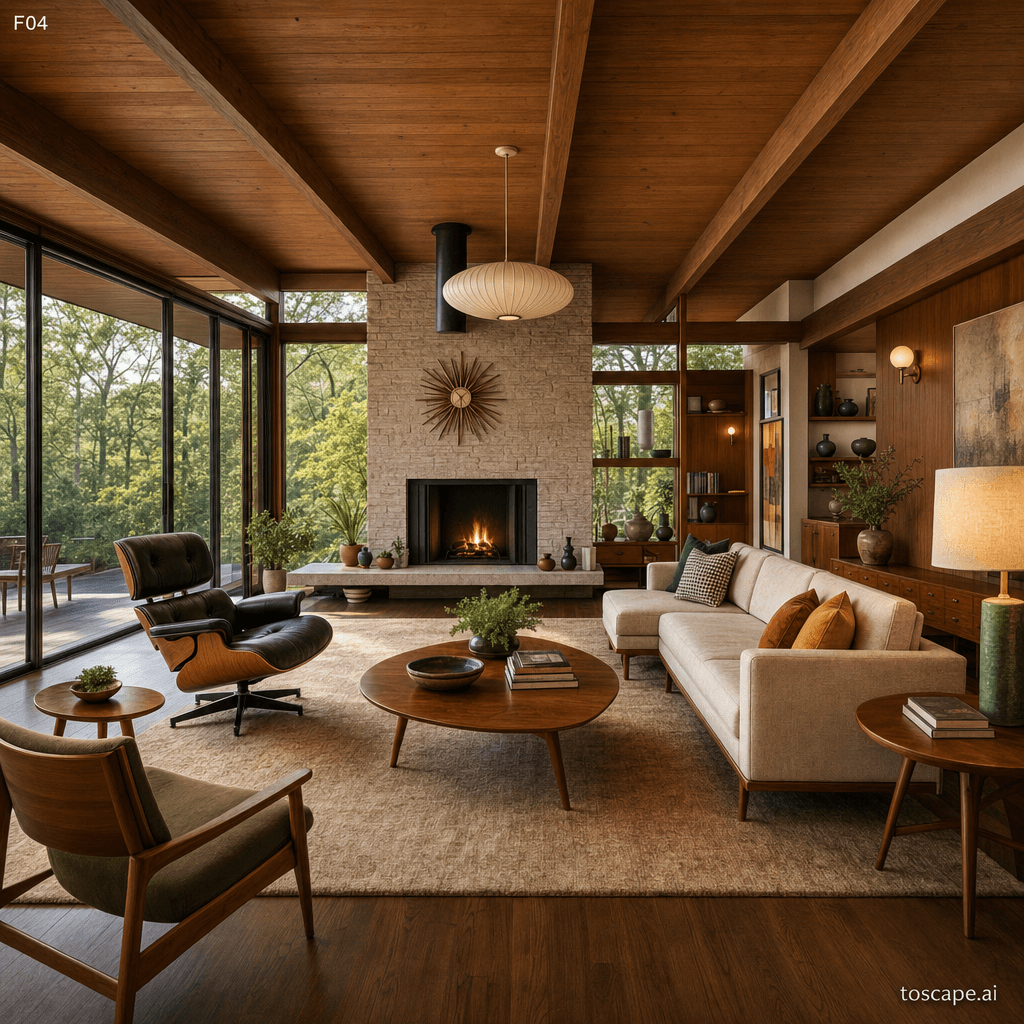 Mid-Century Modern interior style reference