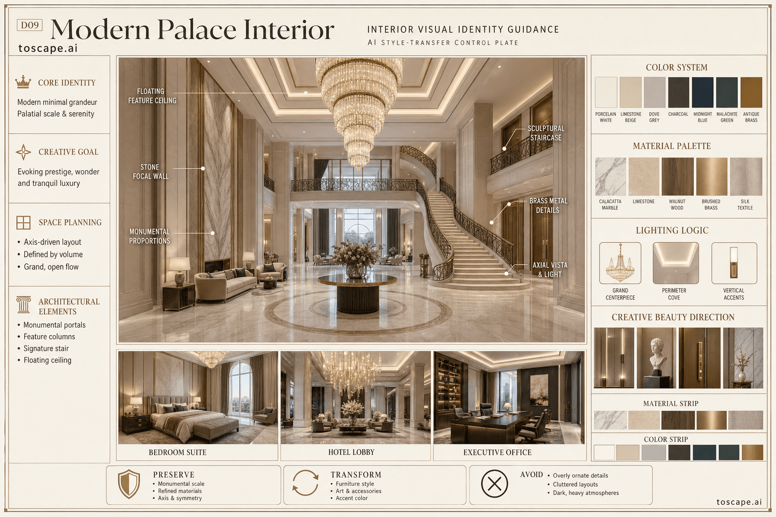 Modern Palace Interior interior style hero plate
