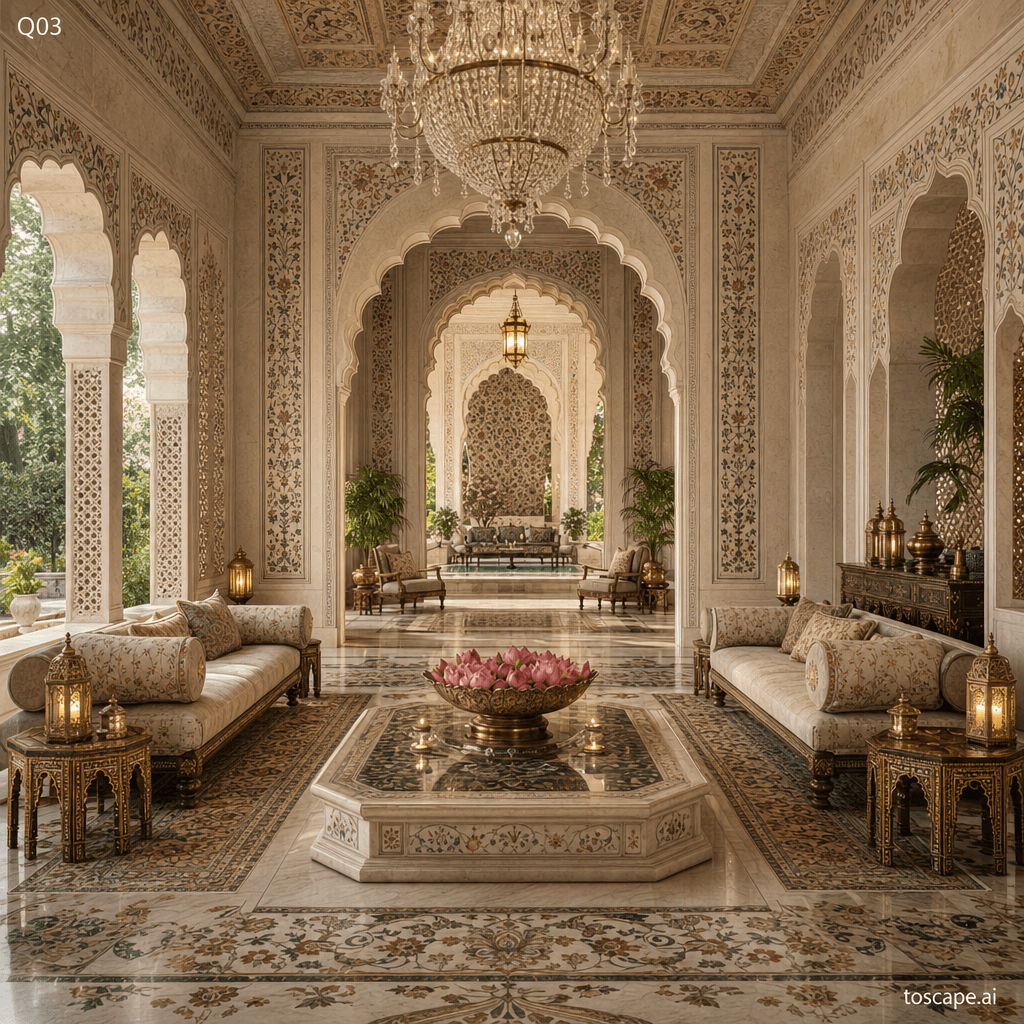 Mughal Inspired interior style reference