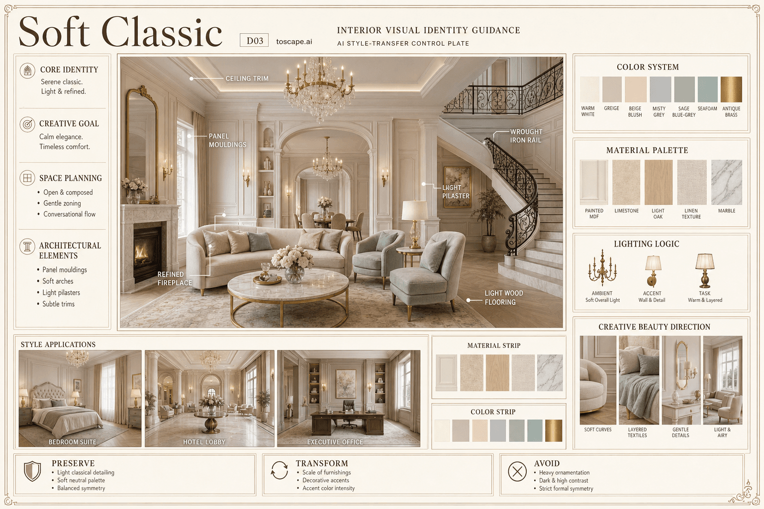 Soft Classic interior style hero plate