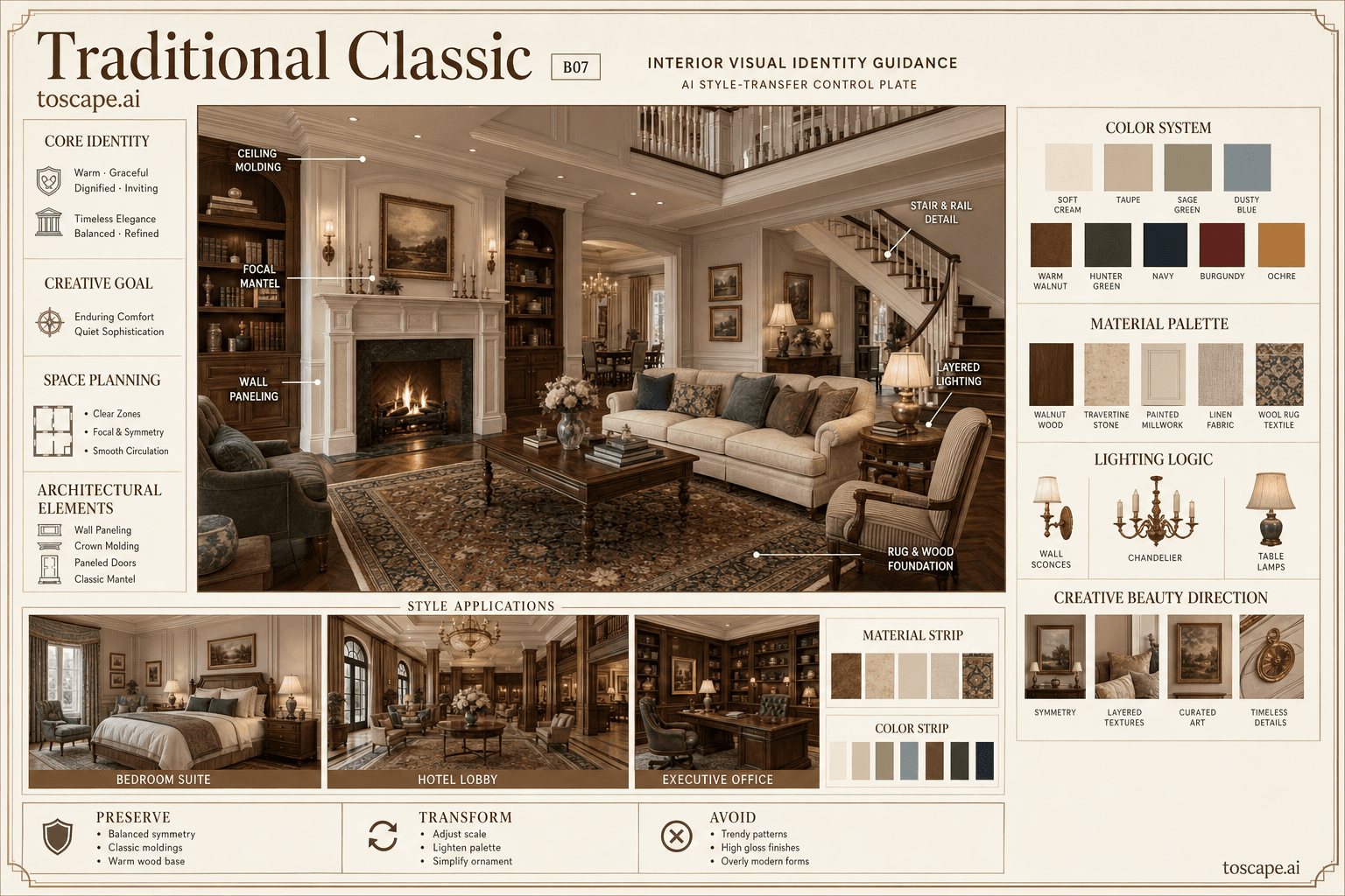 Traditional Classic interior style hero plate