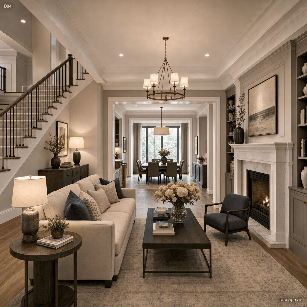 Transitional interior style reference