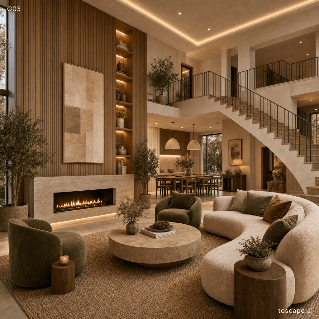 Warm Contemporary interior style reference