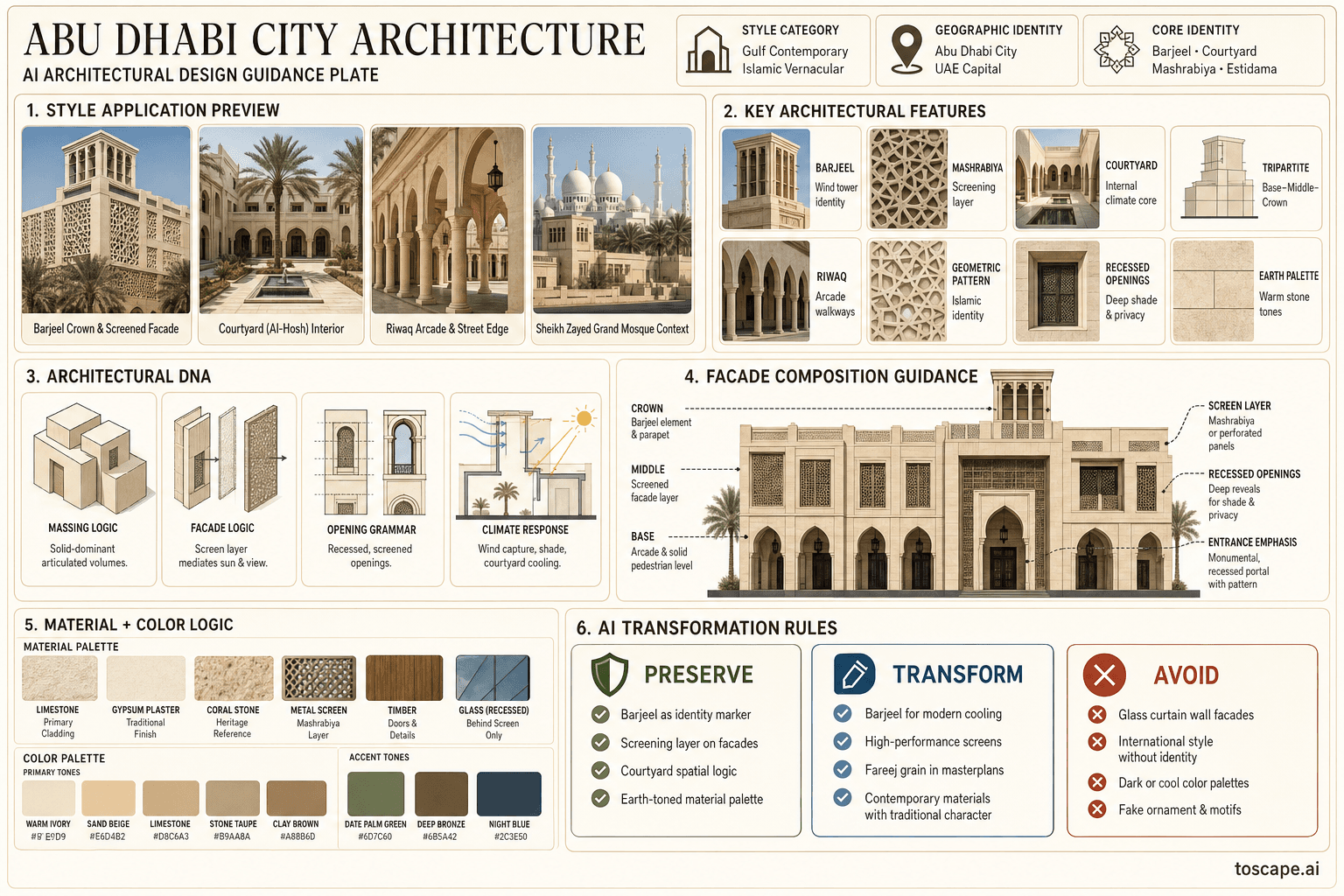 Abu Dhabi City hero plate — United Arab Emirates