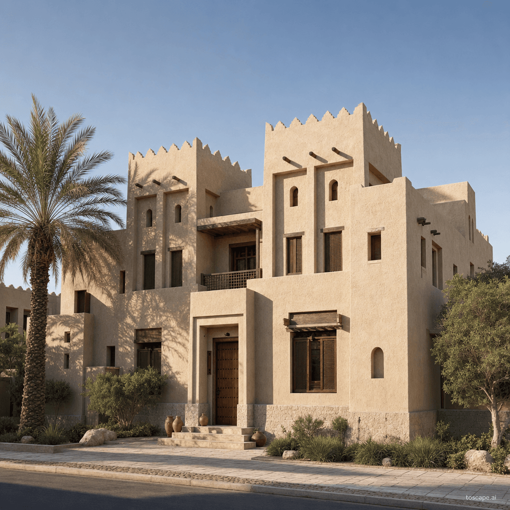 Al Ain Oasis architectural identity — United Arab Emirates