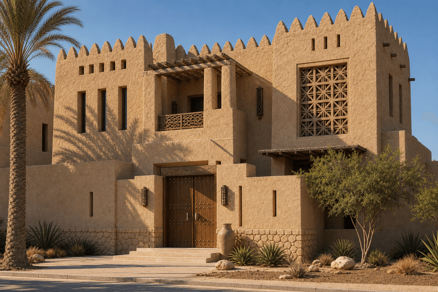 Al Dhafra Desert architectural identity — United Arab Emirates
